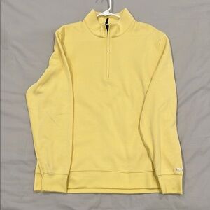 NIKE - Men's Sz L Dri-Fit Yellow Quarter Zip Sweater